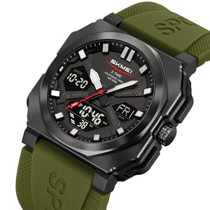 Skmei – 2418 – Bold Sports Edition Watch – Army Green image 0