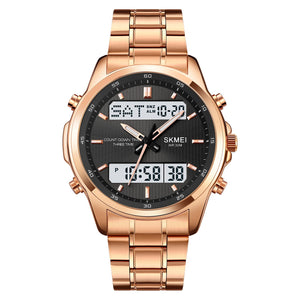Skmei - 2049 - Multifunctional Waterproof Watch - rose gold/white image 0