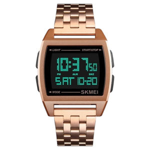 SKMEI - 1368 - Digital Electronic Male Clock Military Sports Watch - rose gold image 2