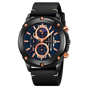 SKMEI - 9351 - High Quality Luxury Watch - black/black image 3