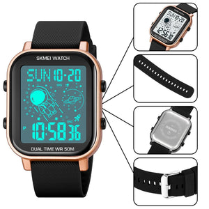 Skmei - 1971 - Space Explorer Digital Watch - RoseGold image 2