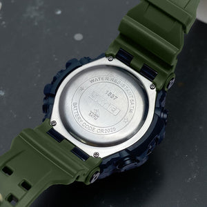 Skmei - 1637 - Warrior Dual Display Watch - Army Green image 3