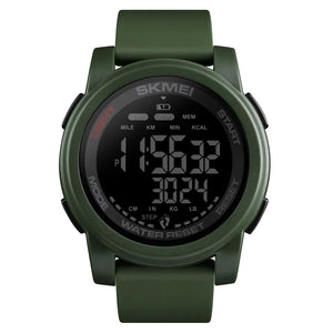 Skmei - 1469 - Fit Tracker Pro Digital Watch - Army Green/Black image 0