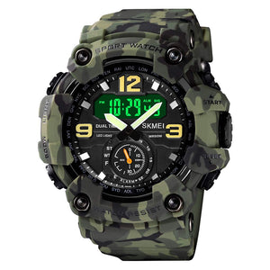 Skmei - 1637 - Warrior Dual Display Watch - Army Green Camo image 6