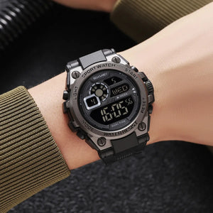 SKMEI 2318 Rugged Digital Sport Watch - black/black image 3