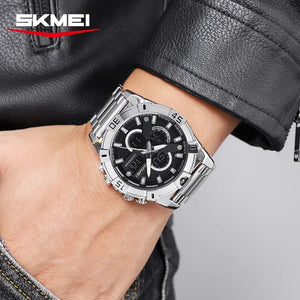 SKMEI 2593 Heavy Duty Digital Chronograph Sports Watch - silver image 5