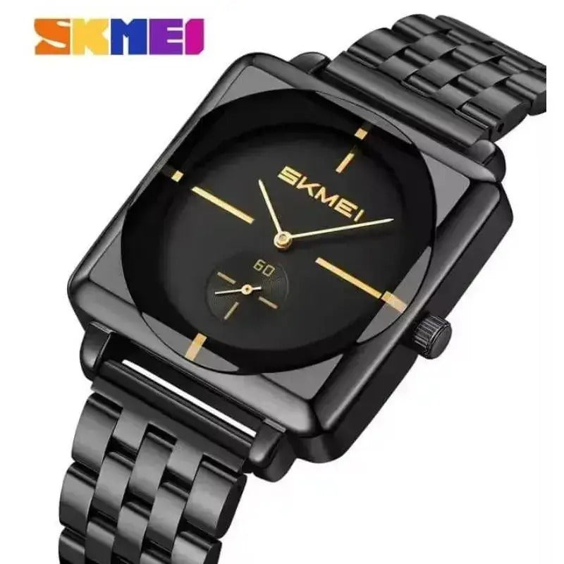 Skmei - 2413 - Minimal Elegant Square Design - Black/Black image 0