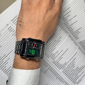Skmei - 1868 (Chain) - Digital LED Luminous Waterproof - Black-Steel image 2