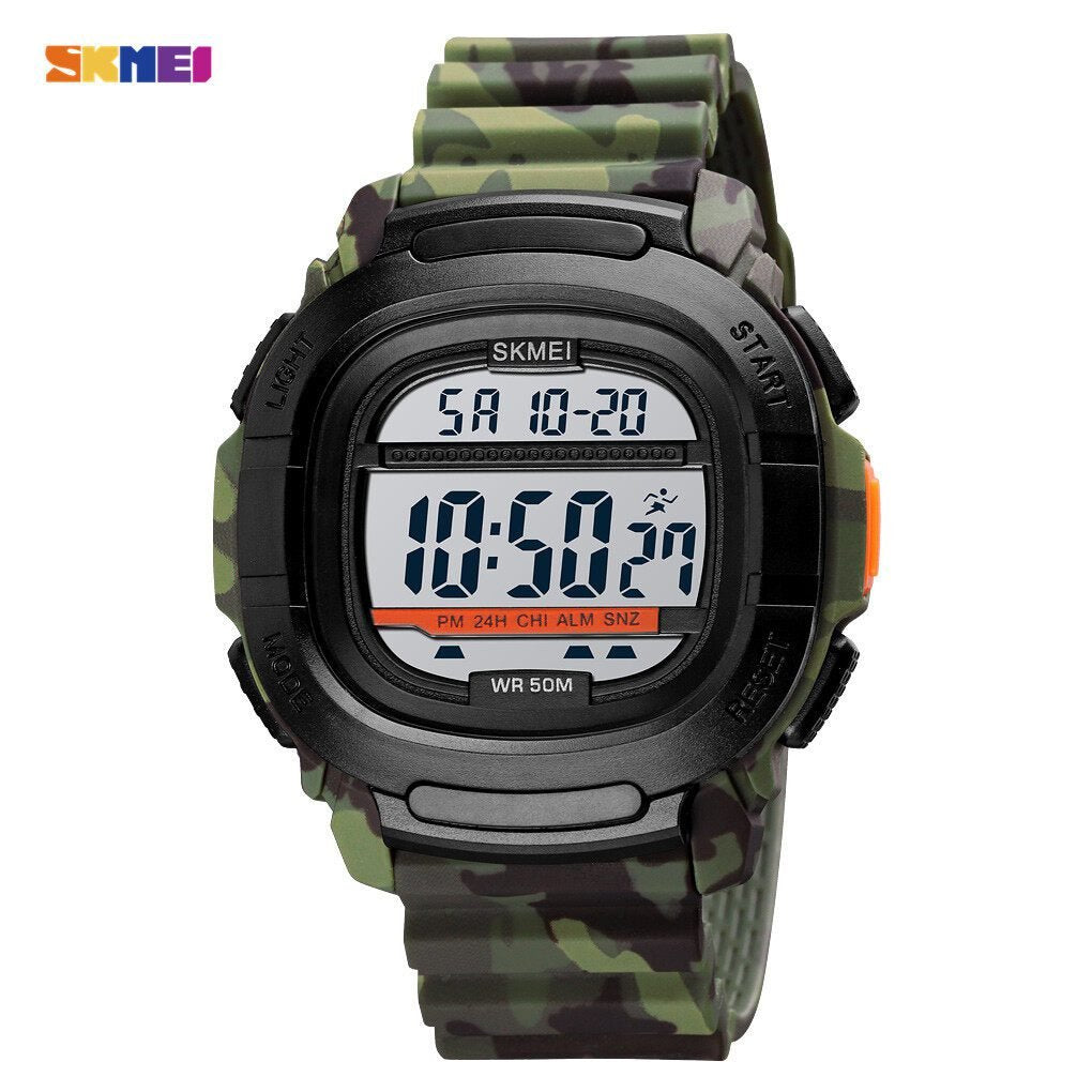 Skmei - 1657 - Sports 50M Waterproof Digital - Army image 0