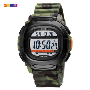 Skmei - 1657 - Sports 50M Waterproof Digital - Army image 0