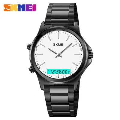 Skmei - 2120 - Electronic Luminous 30m Waterproof - Black/White image 2