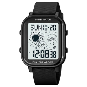 Skmei - 1971 - Space Explorer Digital Watch - Black image 0