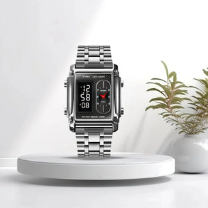 Skmei - 1868 (Chain) - Digital LED Luminous Waterproof - Silver-Steel image 2