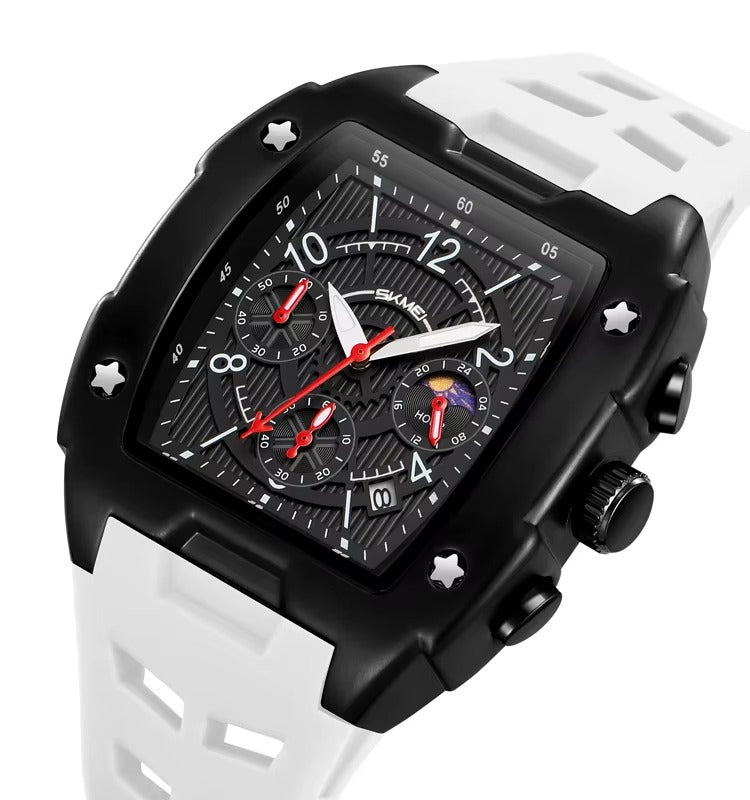 SKMEI - 9345 - Multifunctional Chronograph Quartz Watch - white image 0