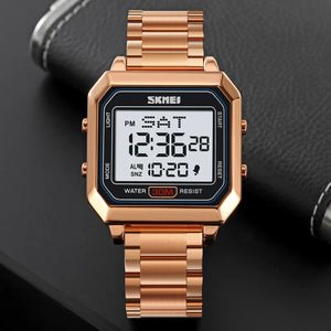 Skmei – 2149 – Metal Digital Watch – Rose Gold image 3