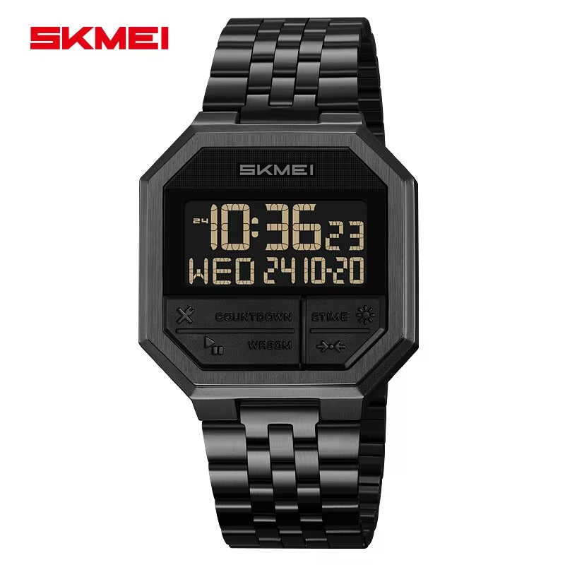 Skmei - 2350 - Digital MultifunctionalSports Watch with Dual Time - Black image 2