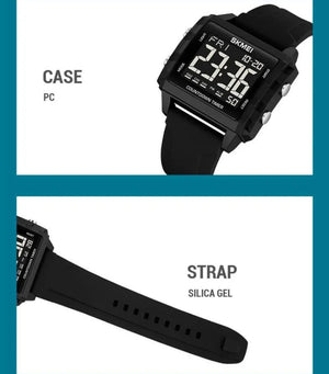 Skmei - 2320 - Digital Countdown Sports Watch - Black/Black image 4