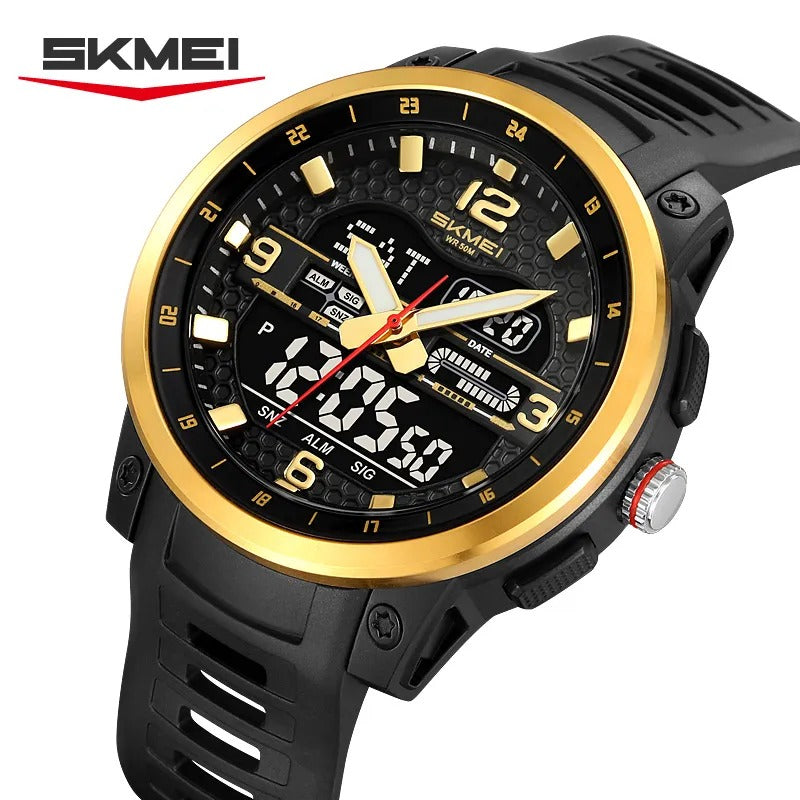 SKMEI - 2401 - High Quality Luxury Watch - Gold image 4