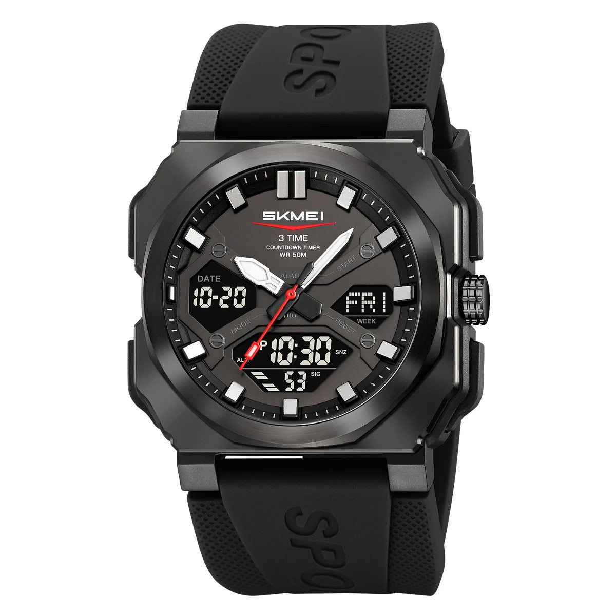 Skmei – 2418 – Bold Sports Edition Watch – Black image 1