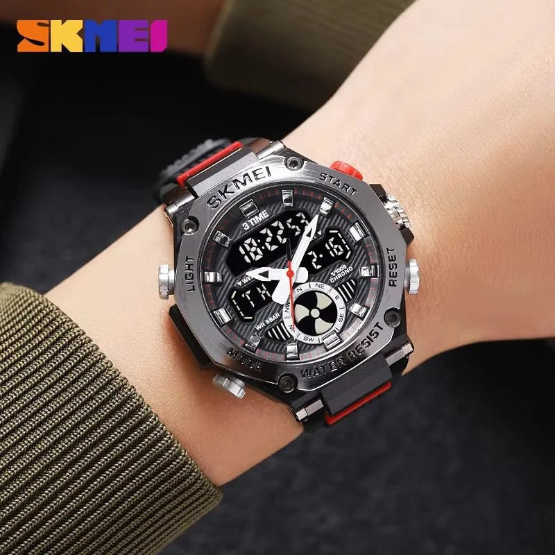 Skmei - 2223 - S-shock Sport Watch - Black/Silver image 1