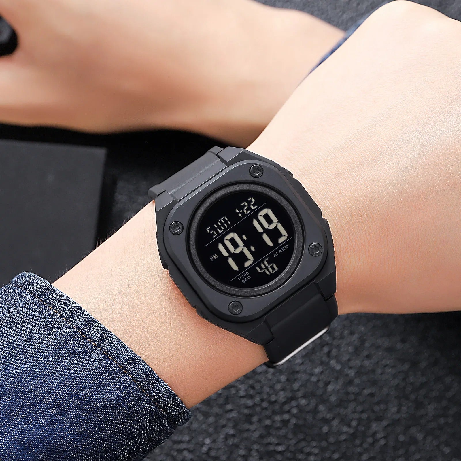 Skmei - 2160 - Smart Digital Functions Watch - black-black image 2