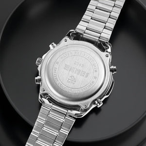 Skmei - 2049 - Multifunctional Waterproof Watch - Silver/Black image 2