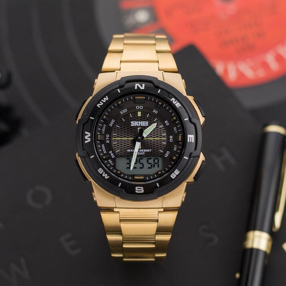 Skmei - 1370 - Navitech Dual Display Watch - Gold image 5