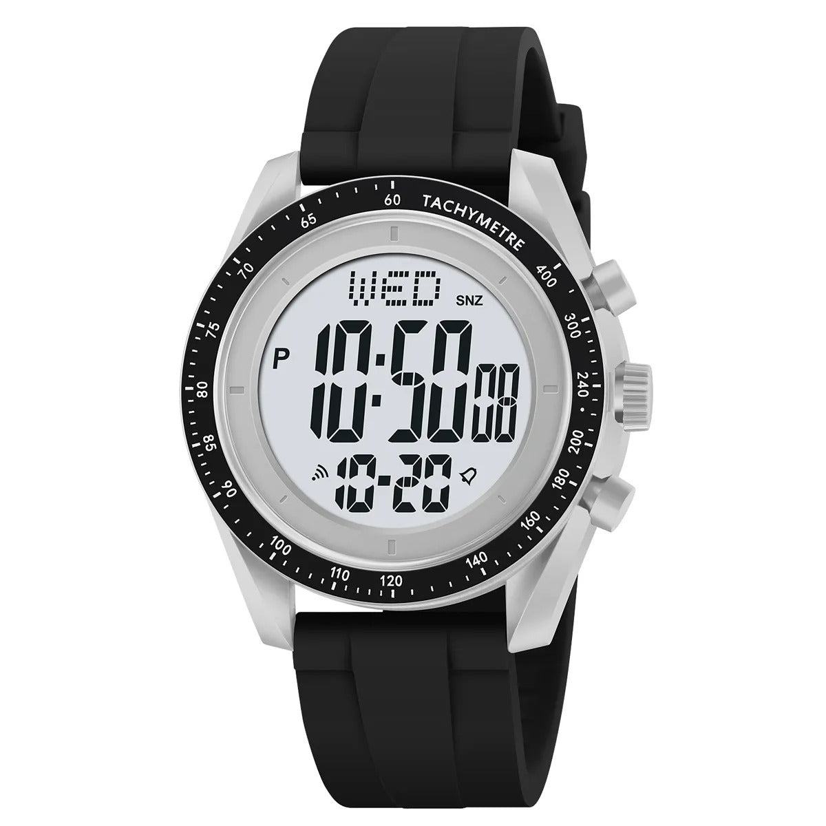 Skmei - 2045- Digital Multifunctional Luminous Waterproof - LightGrey image 0