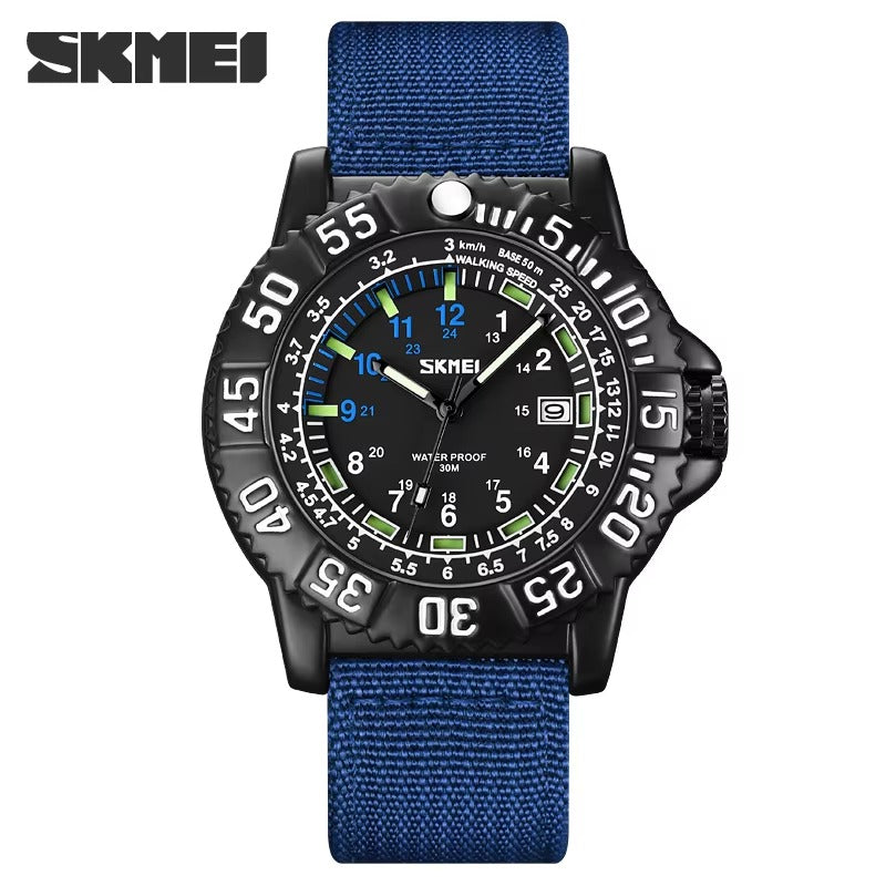 SKMEI - 9281 - High Quality Luxury Watch - Blue image 2