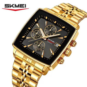 Skmei - 2434 - Men's Stainless Steel Quartz Chronograph Watch - Gold image 0
