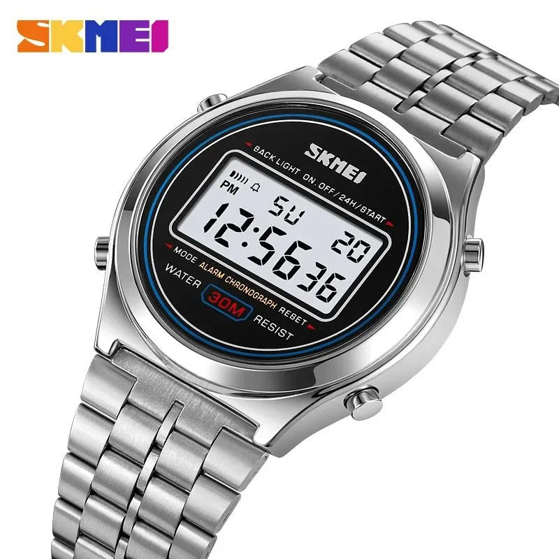 Skmei - 2146 - Luminous 50m Waterproof Mutifunctional - Silver image 1