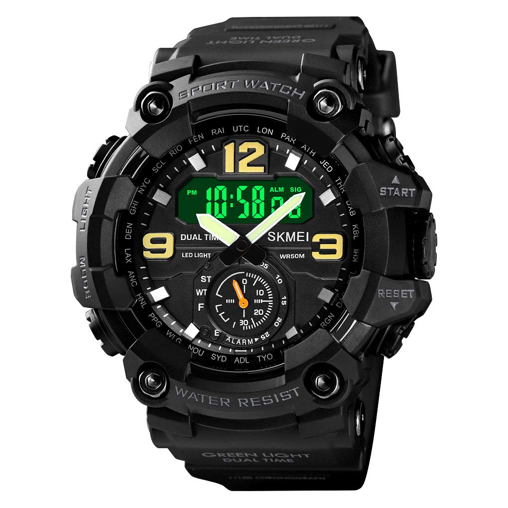 Skmei - 1637 - Warrior Dual Display Watch - Black image 5