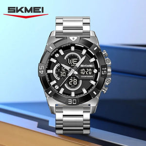 SKMEI 2593 Heavy Duty Digital Chronograph Sports Watch - silver image 4