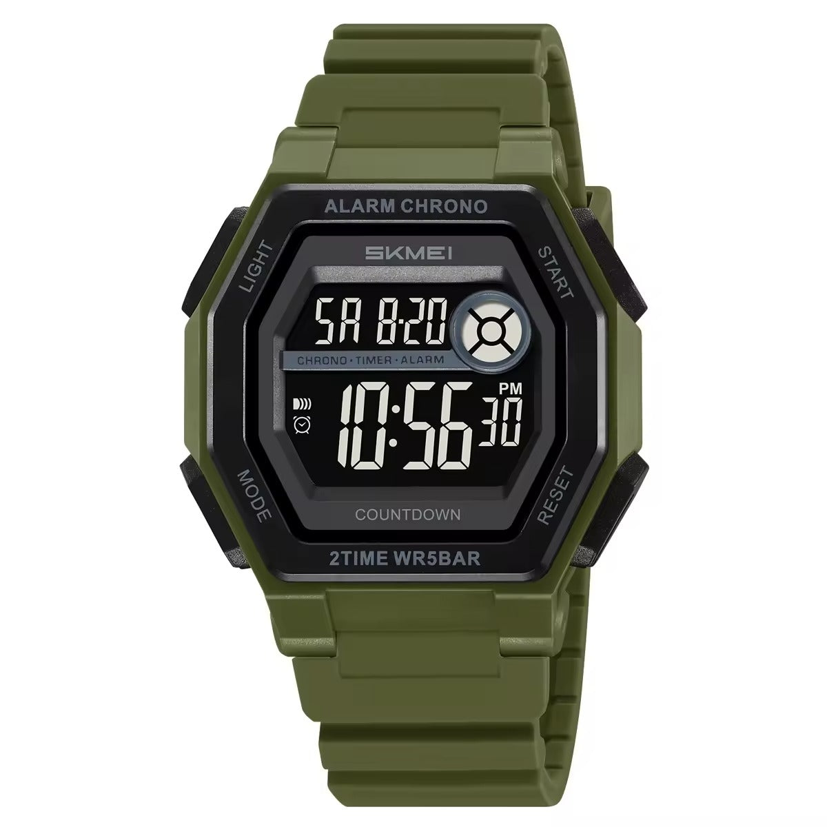 SKMEI - 2552 - Digital Sports Watch - army green image 2