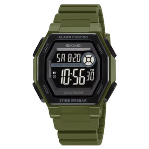 SKMEI - 2552 - Digital Sports Watch - army green image 2