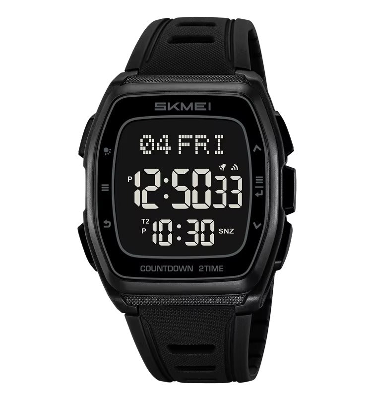 SKMEI 2441 - Smart Digital Sports Watch - Black/Black image 4