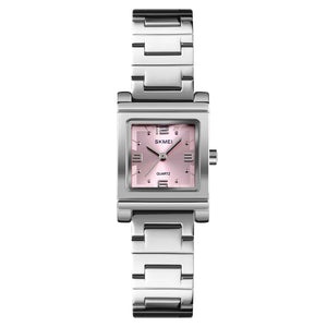 SKMEI 1388 Women Elegant Quartz Watch - Silver/Pink