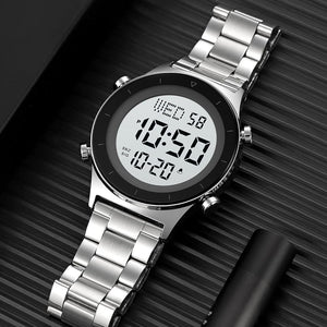 Skmei - 2079 - Digital Electronic Waterproof Multifunctional - Silver-Steel image 3