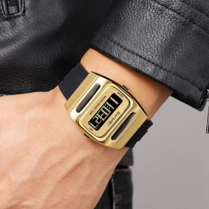 SKMEI 2563 Solar Powered Digital Watch - gold image 6