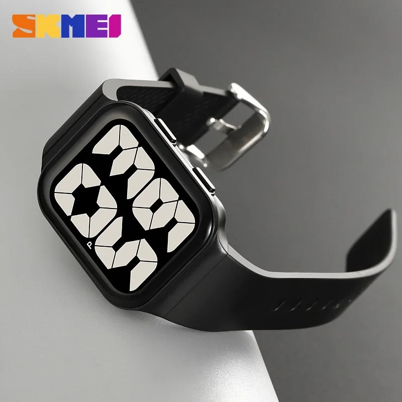 SKMEI - 1995 - Big Display Digital Watch - black/black image 1