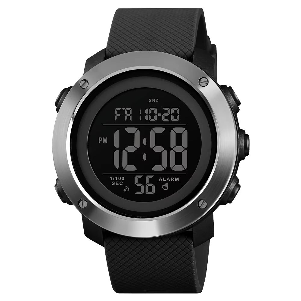 SKMEI - 1416 - High Quality Luxury Watch - Black-Steel image 1