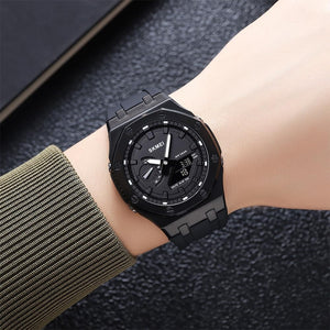 Skmei - 2243 - World time 50 Timezone - Black/Black image 5