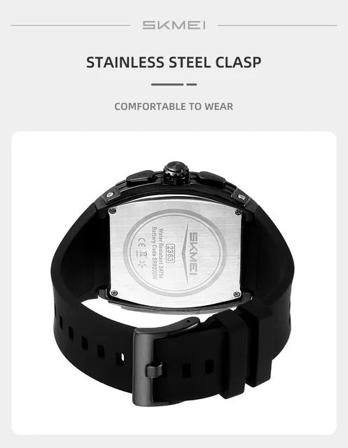 SKMEI - 2363 - High Quality Luxury Watch - Black image 5