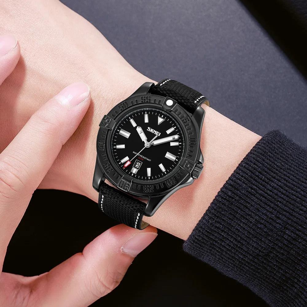SKMEI - 9339 - High Quality Luxury Watch - Black image 3