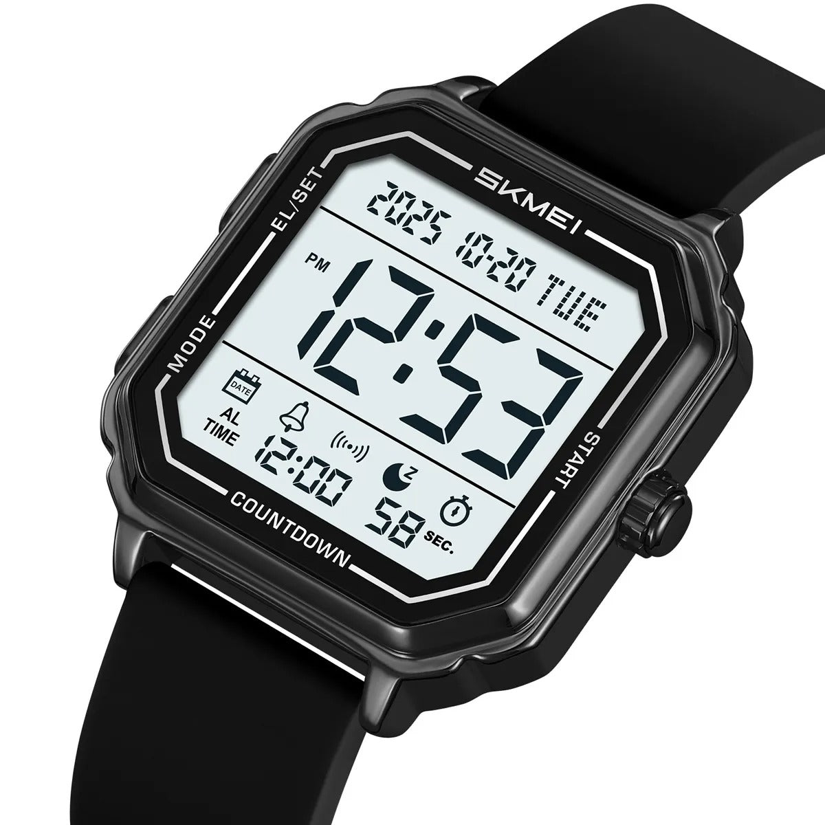 Skmei – 2559 – Digital Classic Sports Watch – Black / Silica image 0