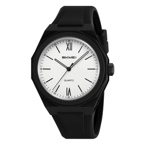 SKMEI - 2470 - High Quality Luxury Watch - White-Line image 3