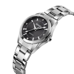 SKMEI 1620 Women Elegant Quartz Watch - Silver/Black