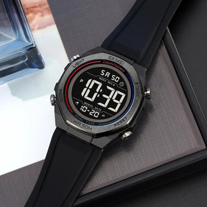 Skmei - 2513 - Digital Sports Watch - Black/Black image 1