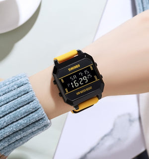 Skmei - 1848 - Digital Waterproof LED Luminous - Yellow image 3