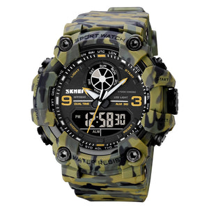 SKMEI 1818 Digital Sports Watch - GreenCamo